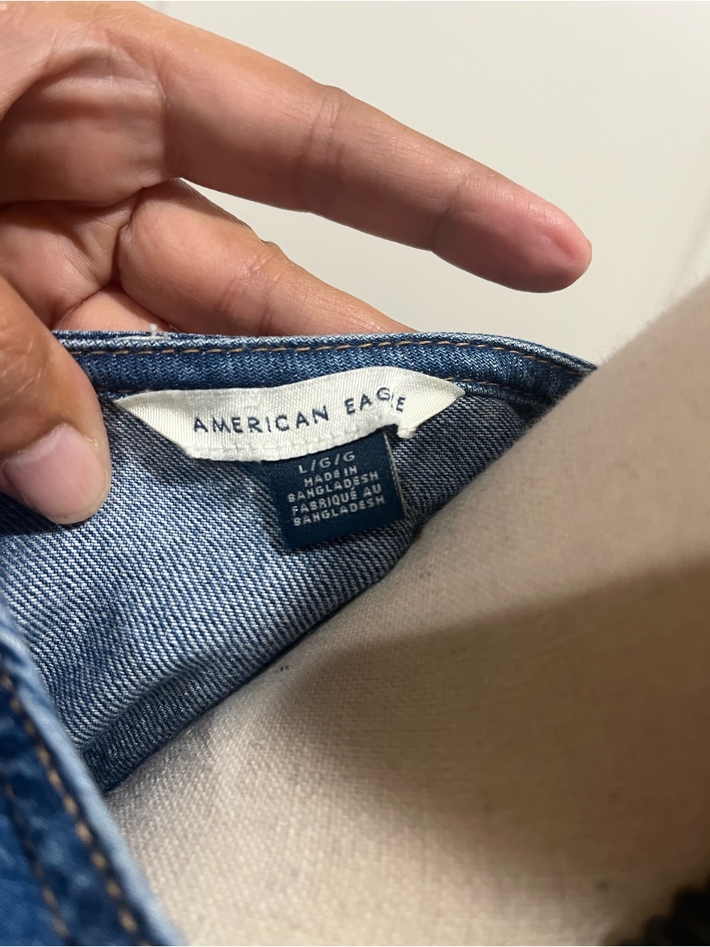 AMERICAN EAGLE DENIM JUMPER DRESS - Picture 10 of 11